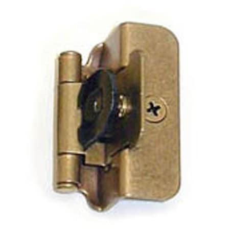 Hd A08704 BB Amerock Double Demountable 0.5 in. Overlay Cabinet Door Hinge; Burnished Brass A08704 BB